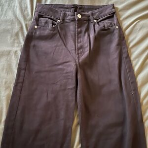 H & M wide leg black denim jeans